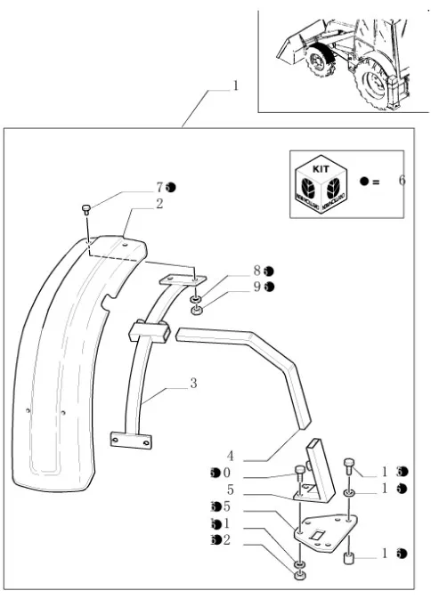 9968885 - Передний брызговик