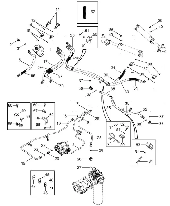 87367650 - трубопровод гидравлический